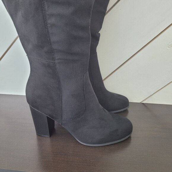 NEW Style & Co. Addyyf Womens 11W Extra Wide Calf Black Knee-High Boots - Picture 4 of 10